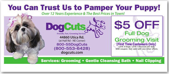 dog grooming shop coupon